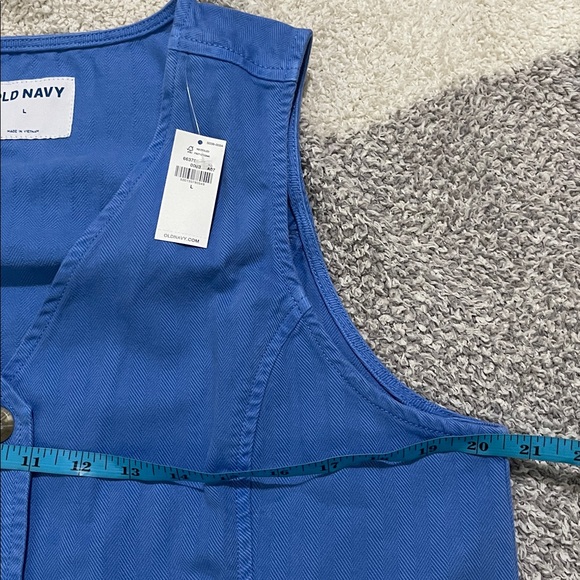 NWT- Old Navy- L. Front Button Denim Top - Picture 7 of 9